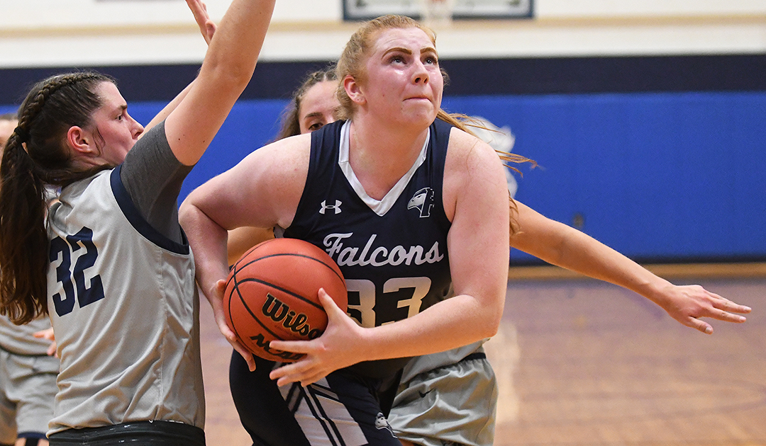 Women's Basketball: Kelley's double-double lifts Falcons to victory