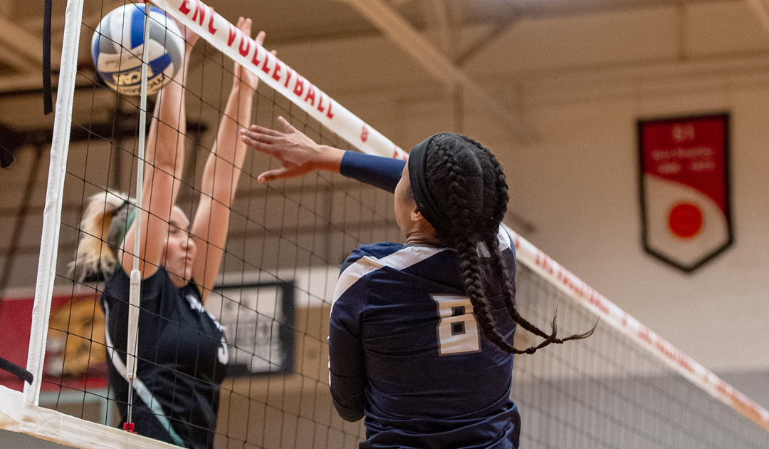 Women's Volleyball Loses A Seesaw Battle With The Lesley Lynx